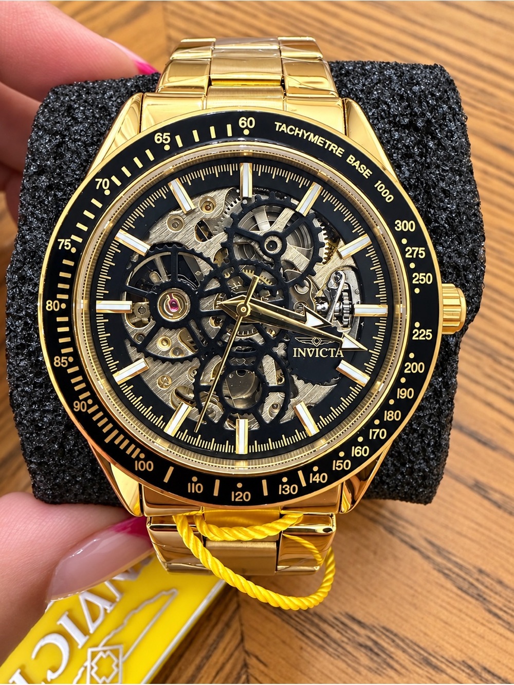 SALE!! Invicta Objet d’Art Men’s Automatic  Skeleton Dial Watch & Elevated Case
